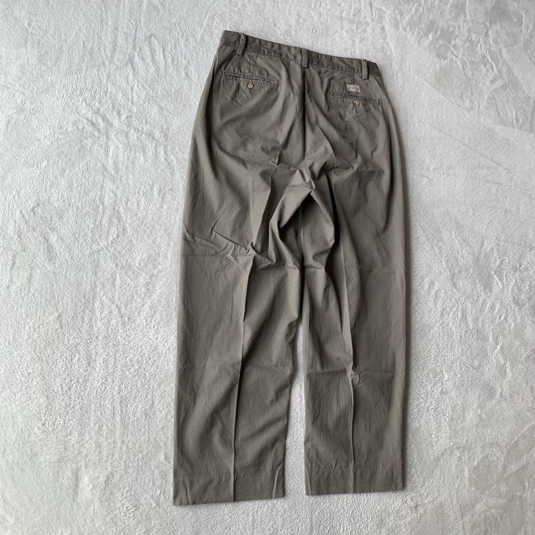 レアカラー！ 90s ラルフローレン ツータック パンツ チノパン ハモンド