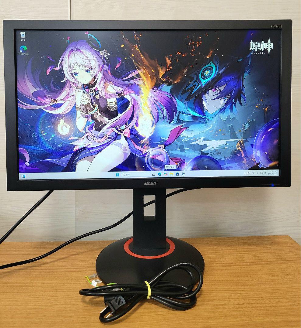 美品　Acer　ゲーミングディスプレイ XF240QSbmiiprx 23.6型