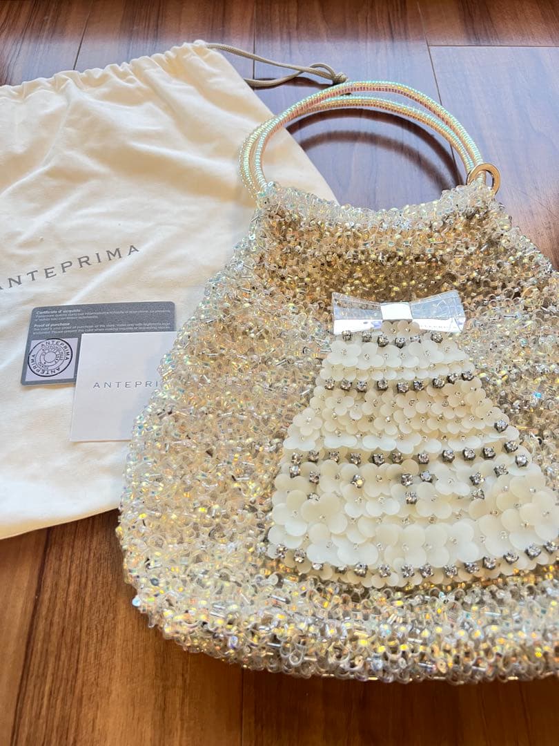 限定色　アンテプリマ　スタンダード　ラウンド　縦型　オーロラ　ビジュー　保証書付