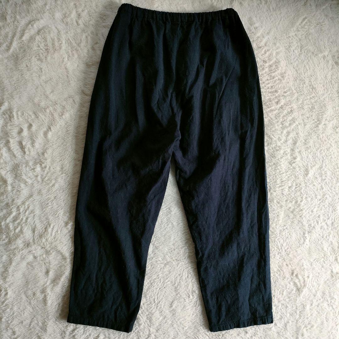 【✨極美品✨】ヤンマ産業◎会津木綿 イージーパンツ 濃紺