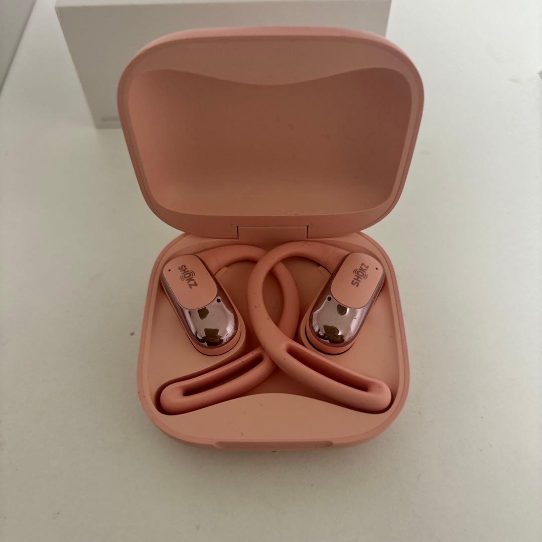 【SHOKZ】OPENFIT AIR ワイヤレスイヤホン ピンク