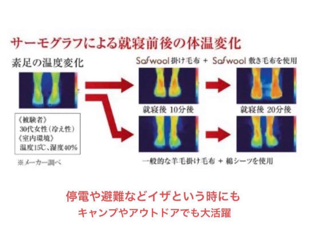 新品✨快眠博士 プレミアムソフゥール タスマニアンウール 最強敷き毛布 シングル
