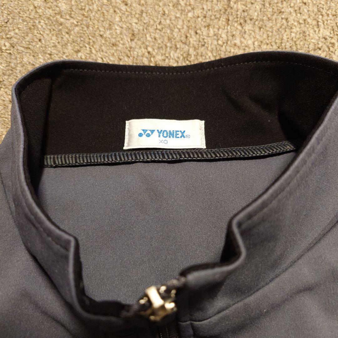 YONEX ウォームアップウェア チャコール×ブラック XO