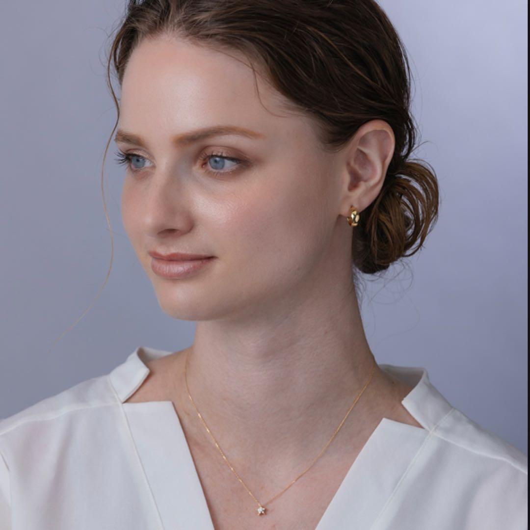 美品✨　スタージュエリー　18金　フープピアス　K18