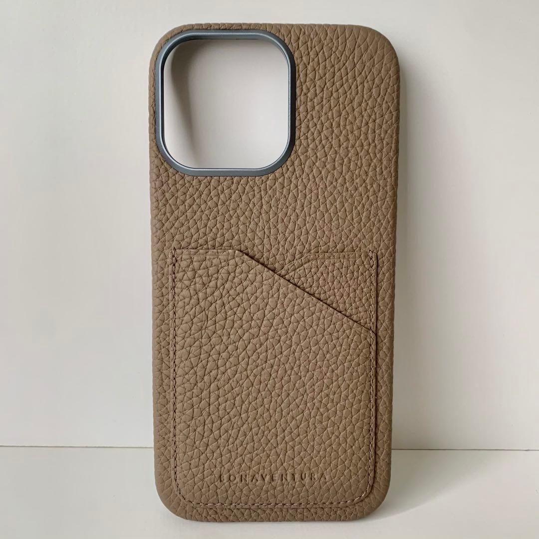 【BONAVENTURA】iPhoneケース 16 ProMAX エトープ　新品