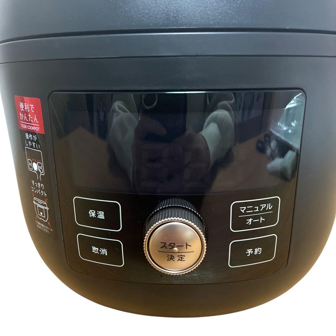 タイガー 電気圧力鍋 COK-B220 マットブラック 2.2L TIGER
