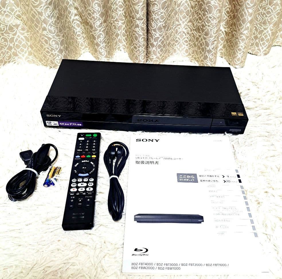 【美品】SONY◆BDZ-FBT3000◆3TB◆4K 付属品多数
