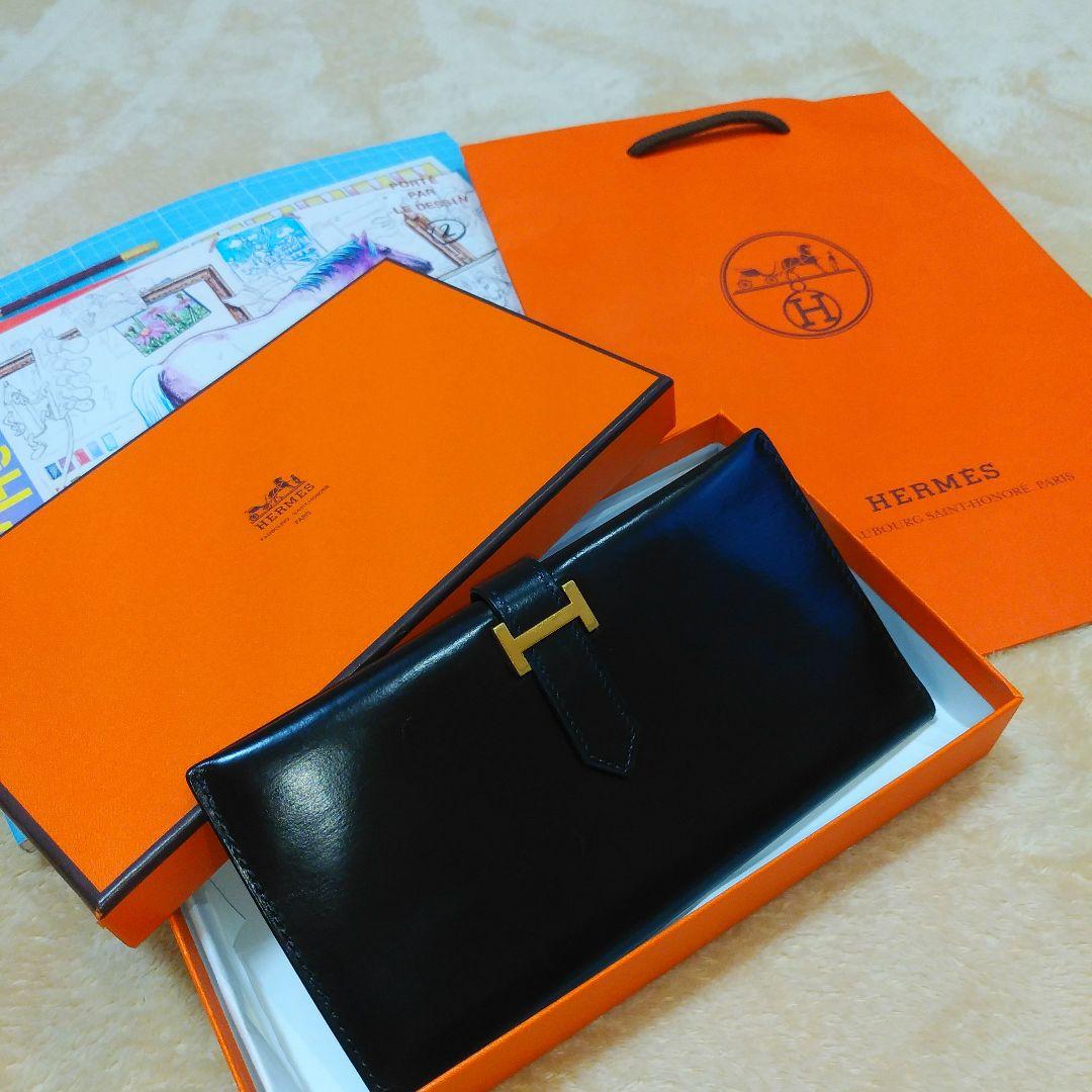 オススメの逸品&美品【エルメス HERMES ベアン 長財布 財布 レディース】