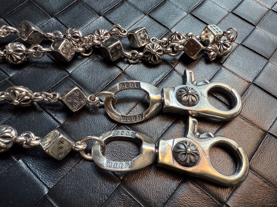 【Dice × Flower ウォレットチェーン】 重厚で存在感QBSZSZ08