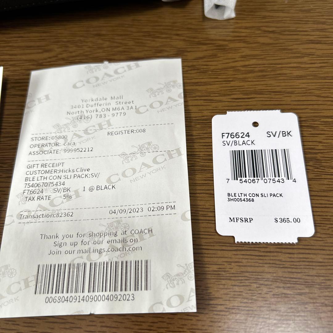 コーチ　リュック　ブラック