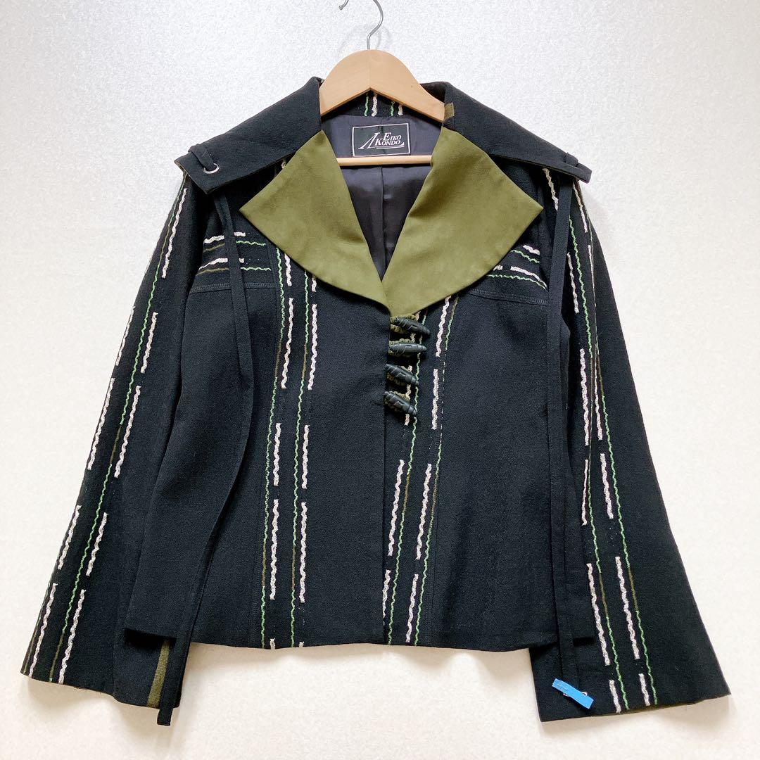 エイココンドウ　セットアップ　ジャケット　インナー　トップス　ウール　黒