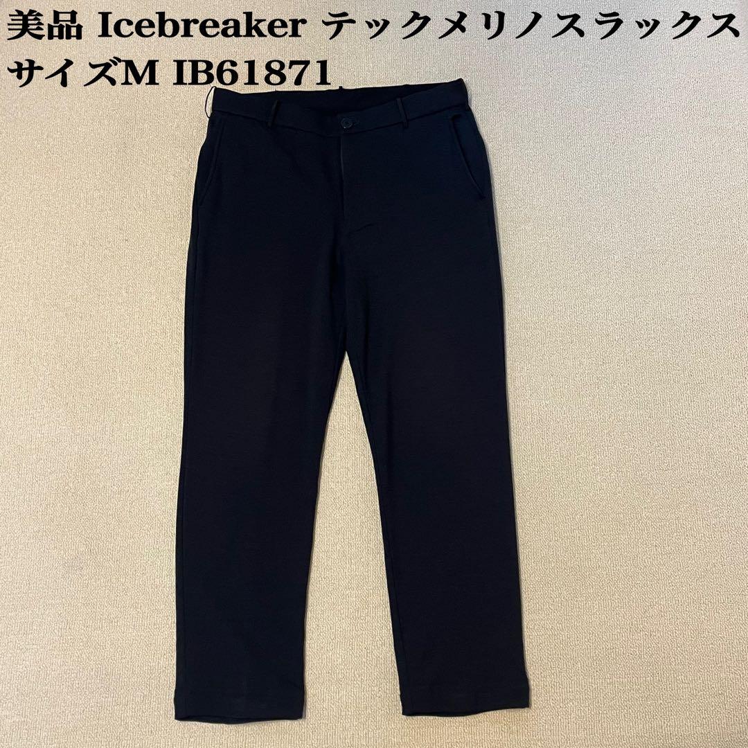 美品 Icebreaker テックメリノスラックス サイズM IB61871