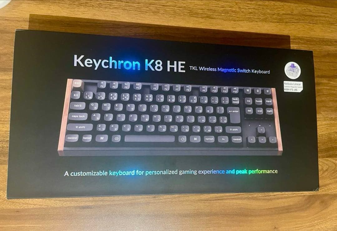 Keychron K8 HE ワイヤレスメカニカルキーボード 日本語配列ブラック