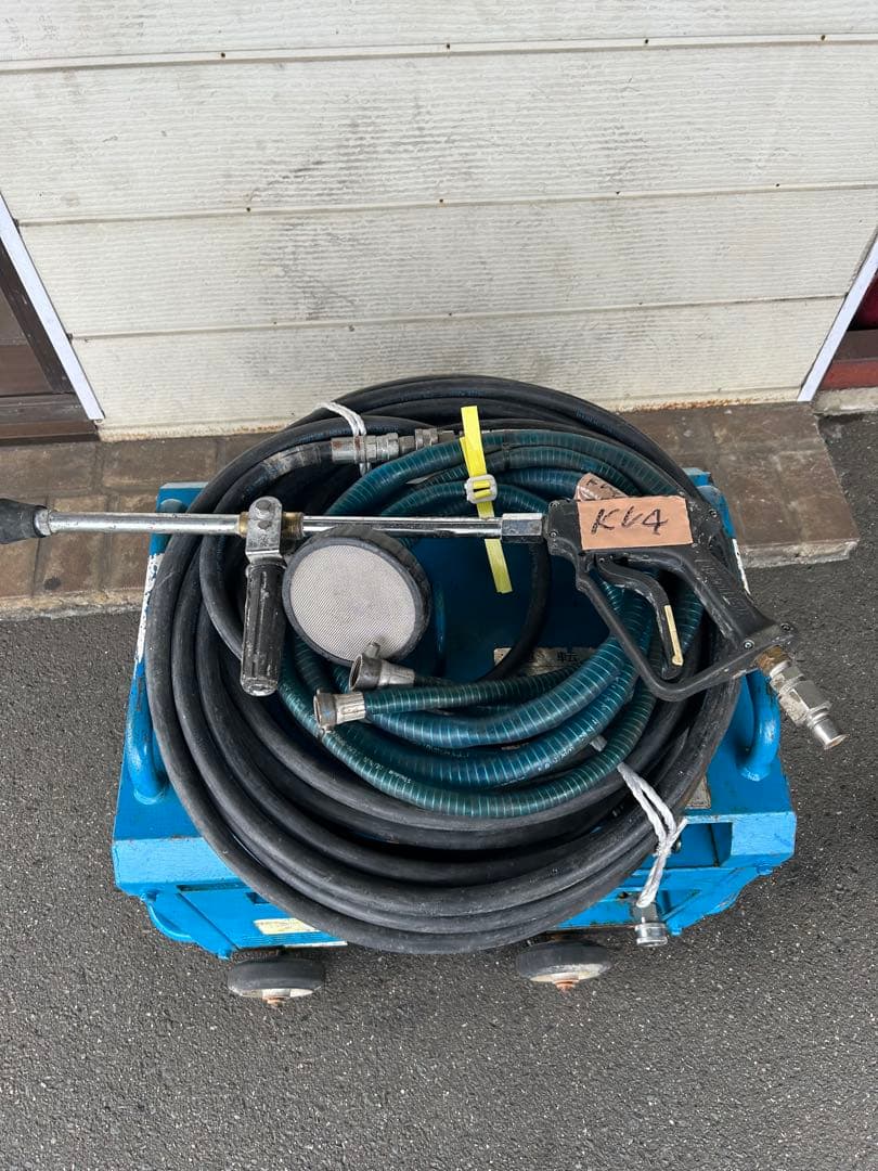 KV4★ツルミHPJ-5ESM高圧洗浄機防音ガン・高圧ホース・給排水ホースセット