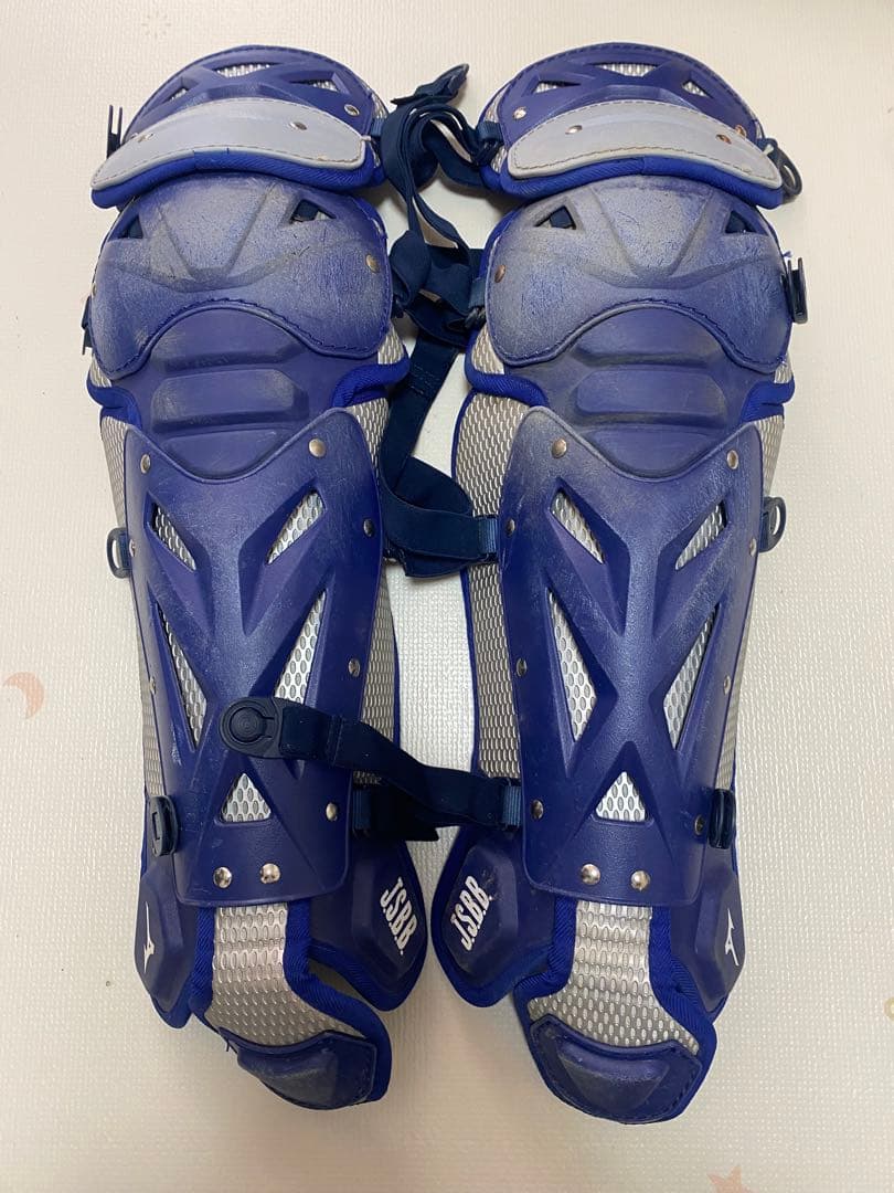 ミズノプロ キャッチャーレガース パステルネイビー