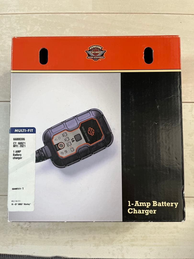 ハーレーダビッドソン　純正品　バッテリーチャージャー