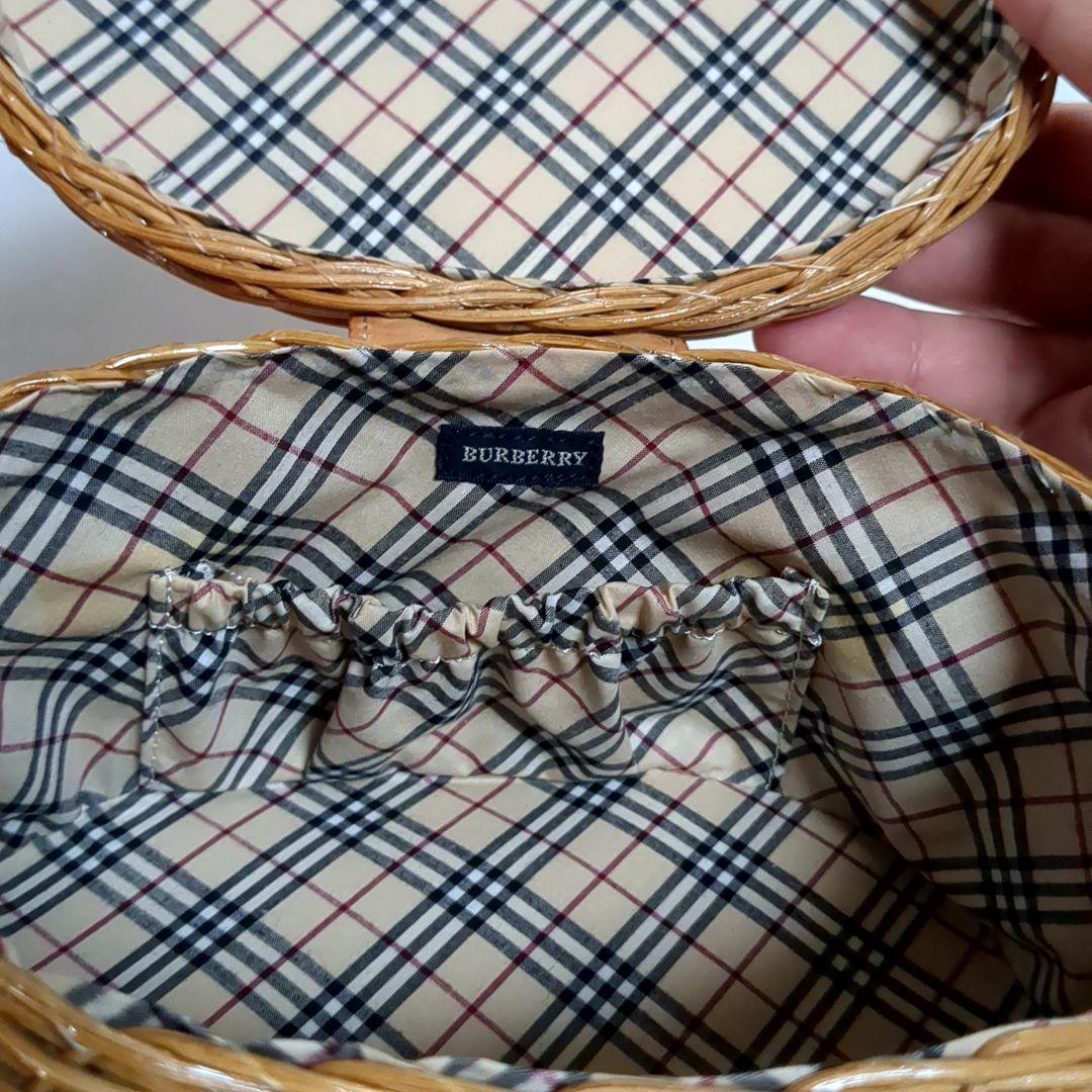 ✨新品未使用✨BURBERRY カゴバッグ バスケット 花 ターンロック