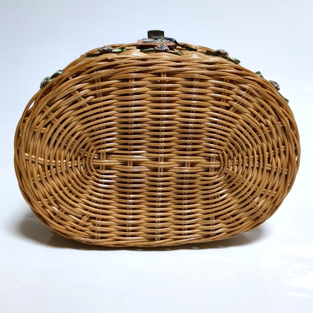 ✨新品未使用✨BURBERRY カゴバッグ バスケット 花 ターンロック