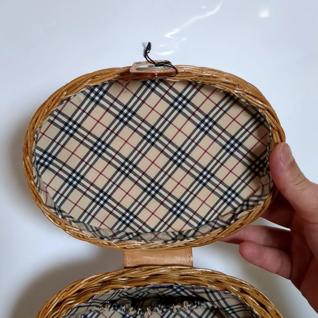 ✨新品未使用✨BURBERRY カゴバッグ バスケット 花 ターンロック