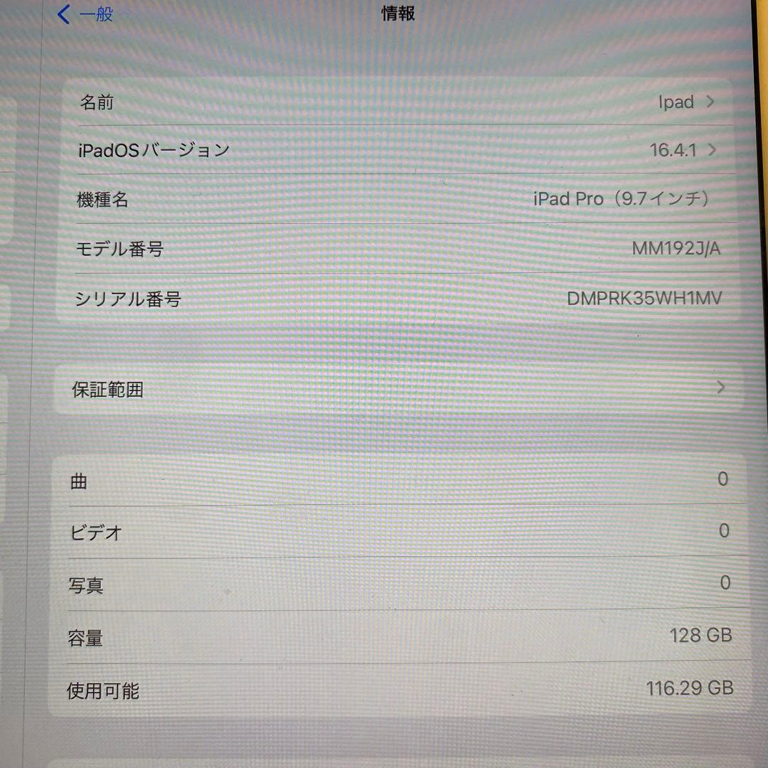 ipad pro 9.7インチ /128GB /Wifi