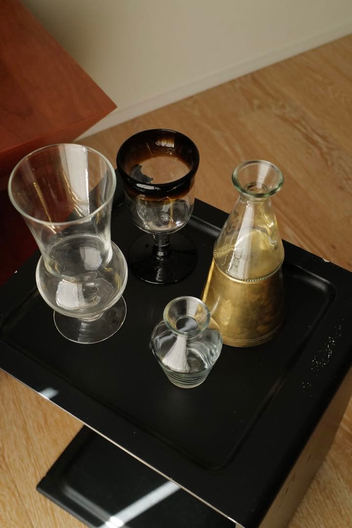 Antique Glass Vase セット