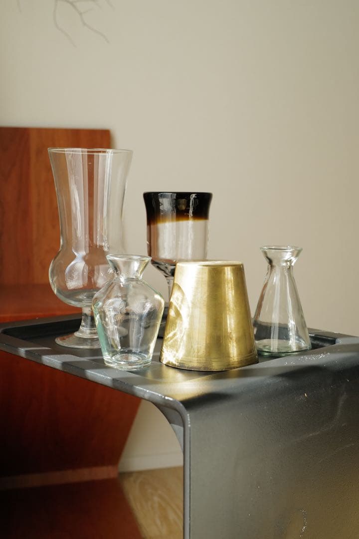 Antique Glass Vase セット