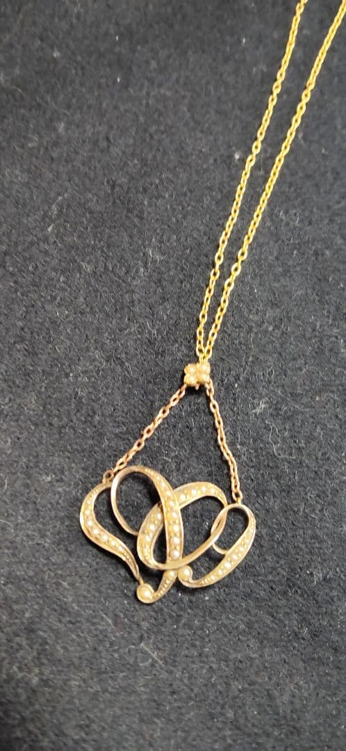 アンティーク、シードパールのネックレス1909年