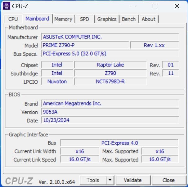 ASUS PRIME Z790-P CSM 動作確認済み 本体+I/Oパネル