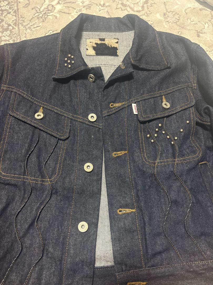 ジャケット・アウター BADWAY Classic Studs Denim Jacket