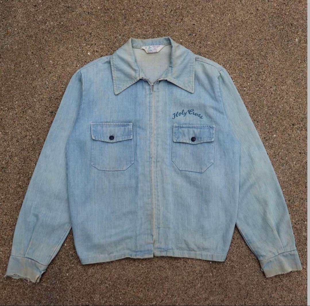 ジャケット・アウター 60's Denim Work Jacket \" Hand Print\"