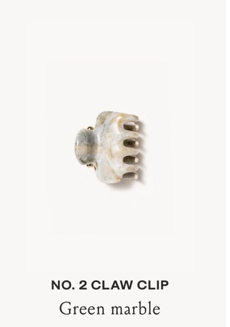 ヘアアクセサリー UNDO HAIRWARE No.2 Green Marble