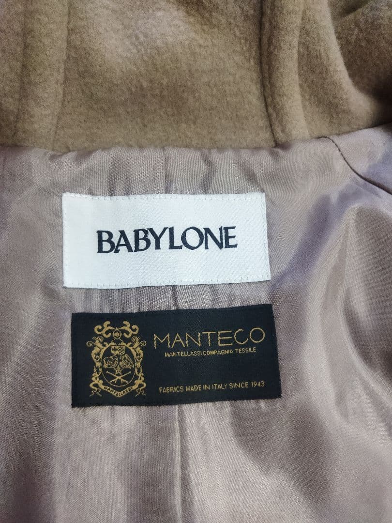 美品♪バビロン manteco社 イタリア ウールコート 38