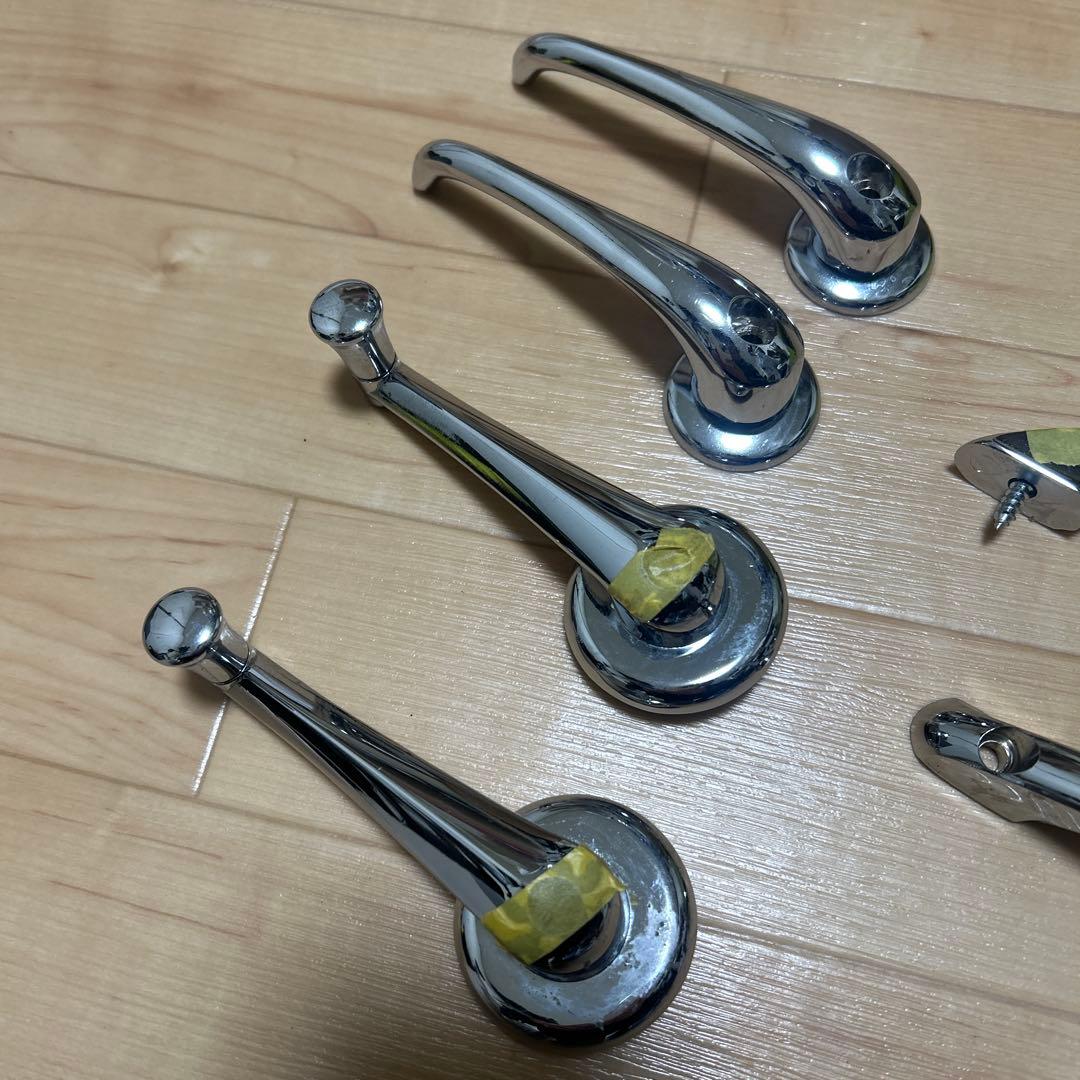 ローバーミニ　クロームドアハンドル 3点セット