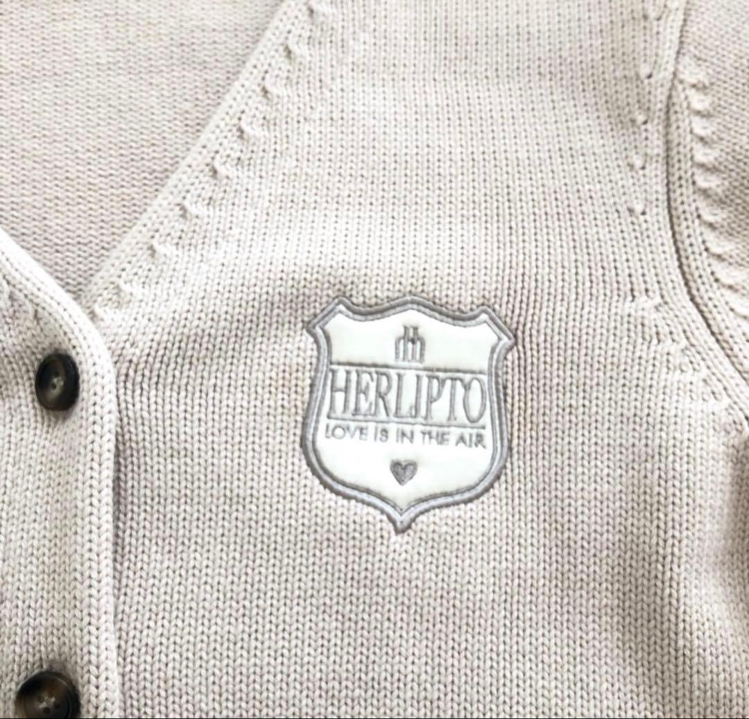 トップス herlipto Be Mine Emblem Knit Cardigan