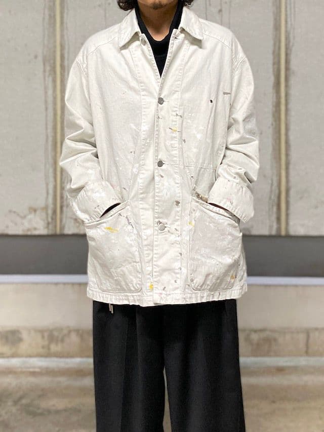 【ANCELLM】 DENIM COVERALL(WHITE)年末限定値下げ