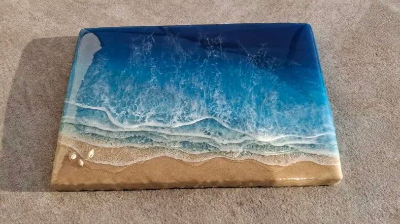 値下げ、エポキシオーシャンアート。立体アート、海アート