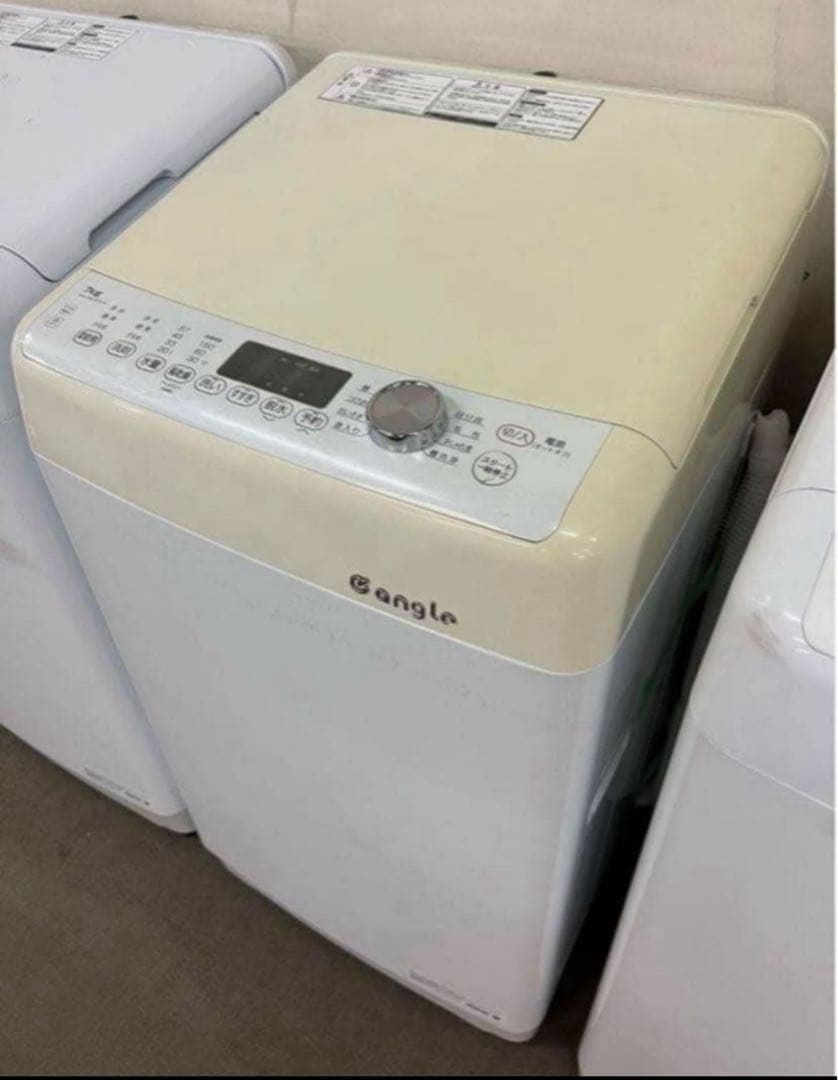【高年式】2022年式 7kg e angle洗濯機ANG-WM-B70-W
