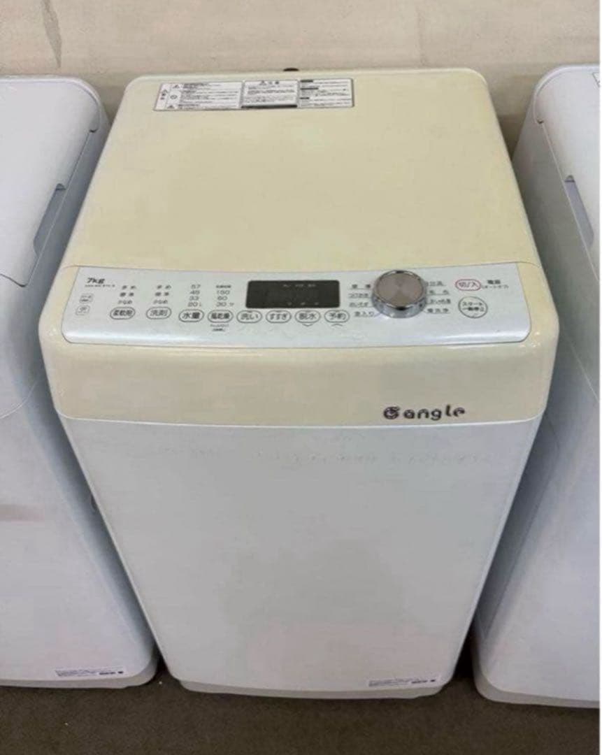 【高年式】2022年式 7kg e angle洗濯機ANG-WM-B70-W