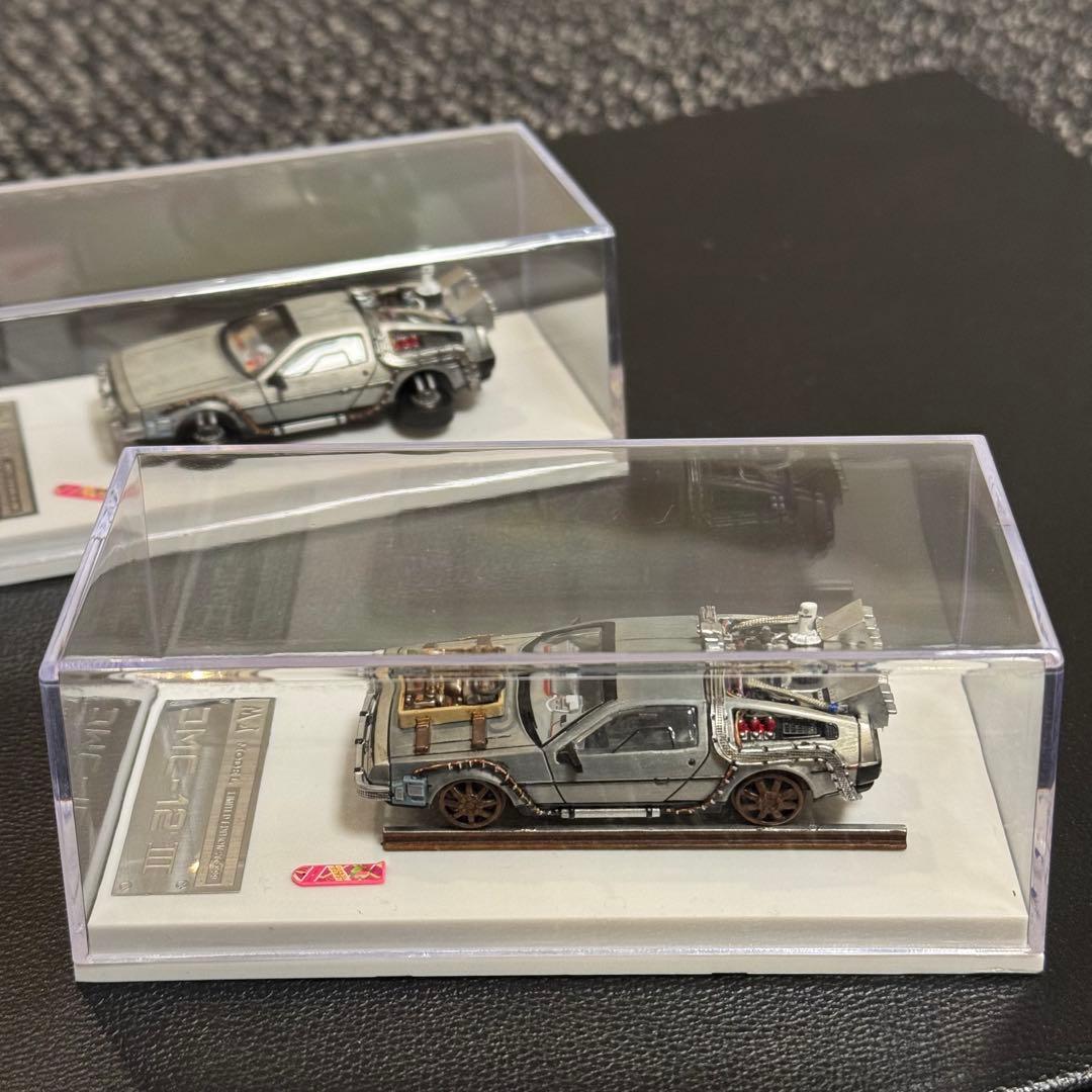 デロリアン ホバー&レール カスタム品 1/64 MJ　バックトゥザフューチャー