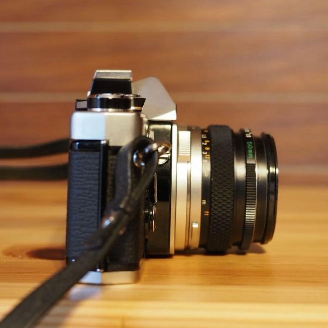 【ジャンク品】OLYMPUS OM-1一眼レフカメラ 50mmケース、レンズ付き