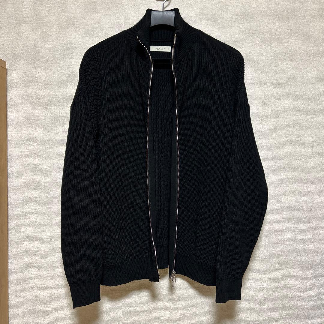 【バウンドウールドライバーズニット】ブラック(size:2)