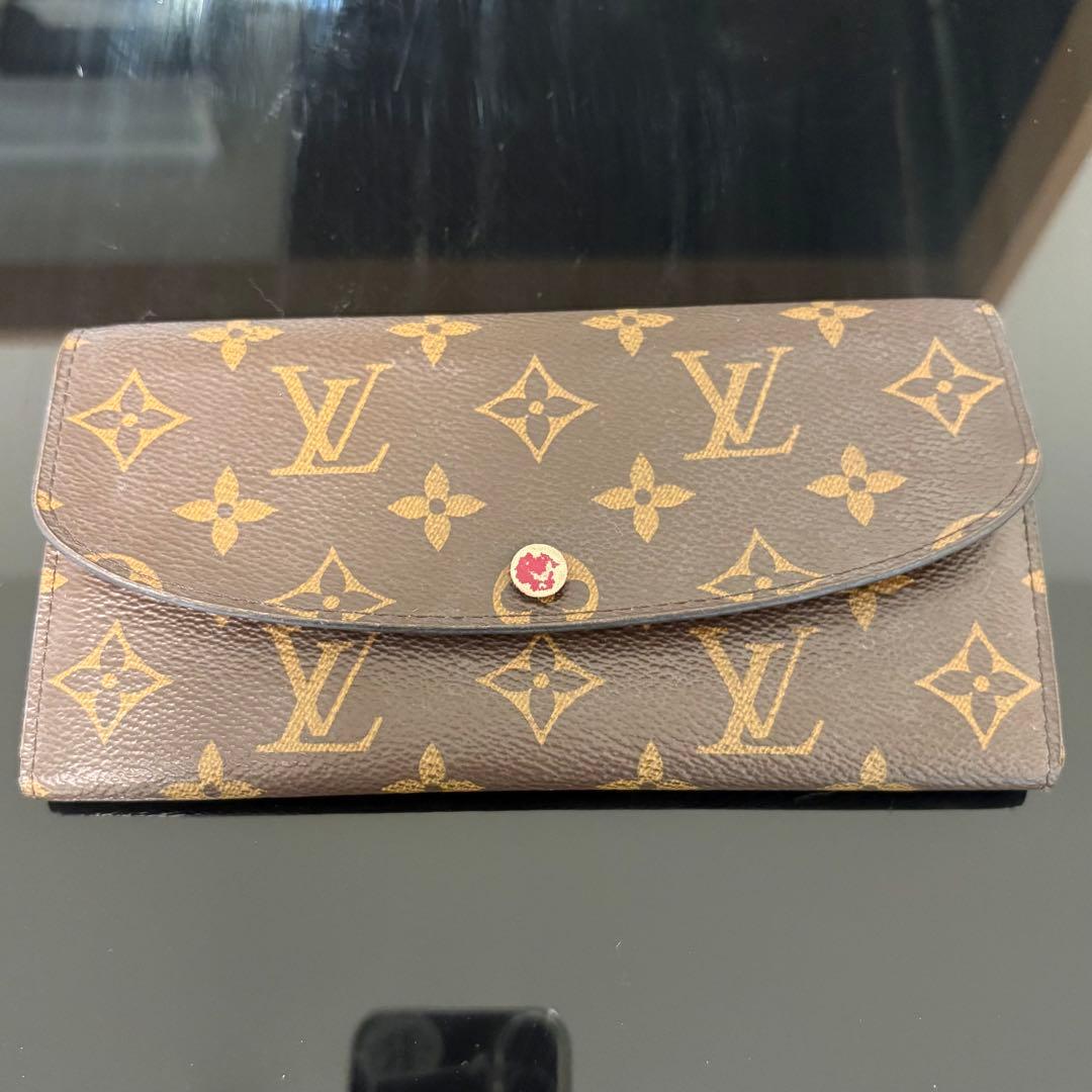 【匿名配送】ルイヴィトン　ポルトフォイユ　エミリー　モノグラム　フューシャ