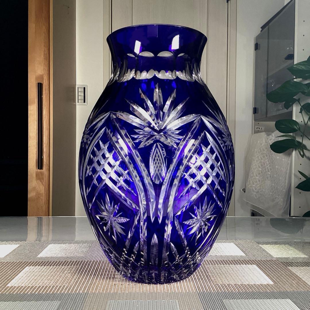 江戸切子　花瓶