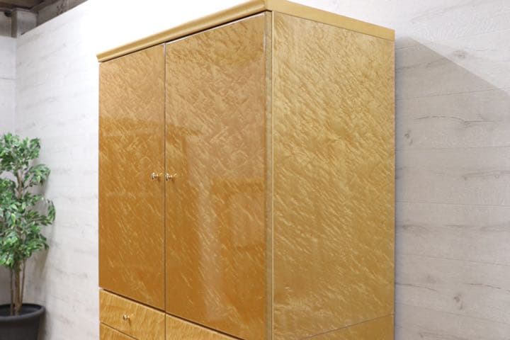 GMEH66○井上木工所 府中 最高級 ワードローブ 洋服箪笥 洋タンス 和箪笥