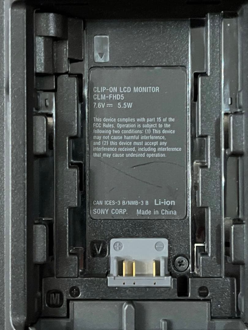 SONY クリップオンLCDモニター CLM-FHD5