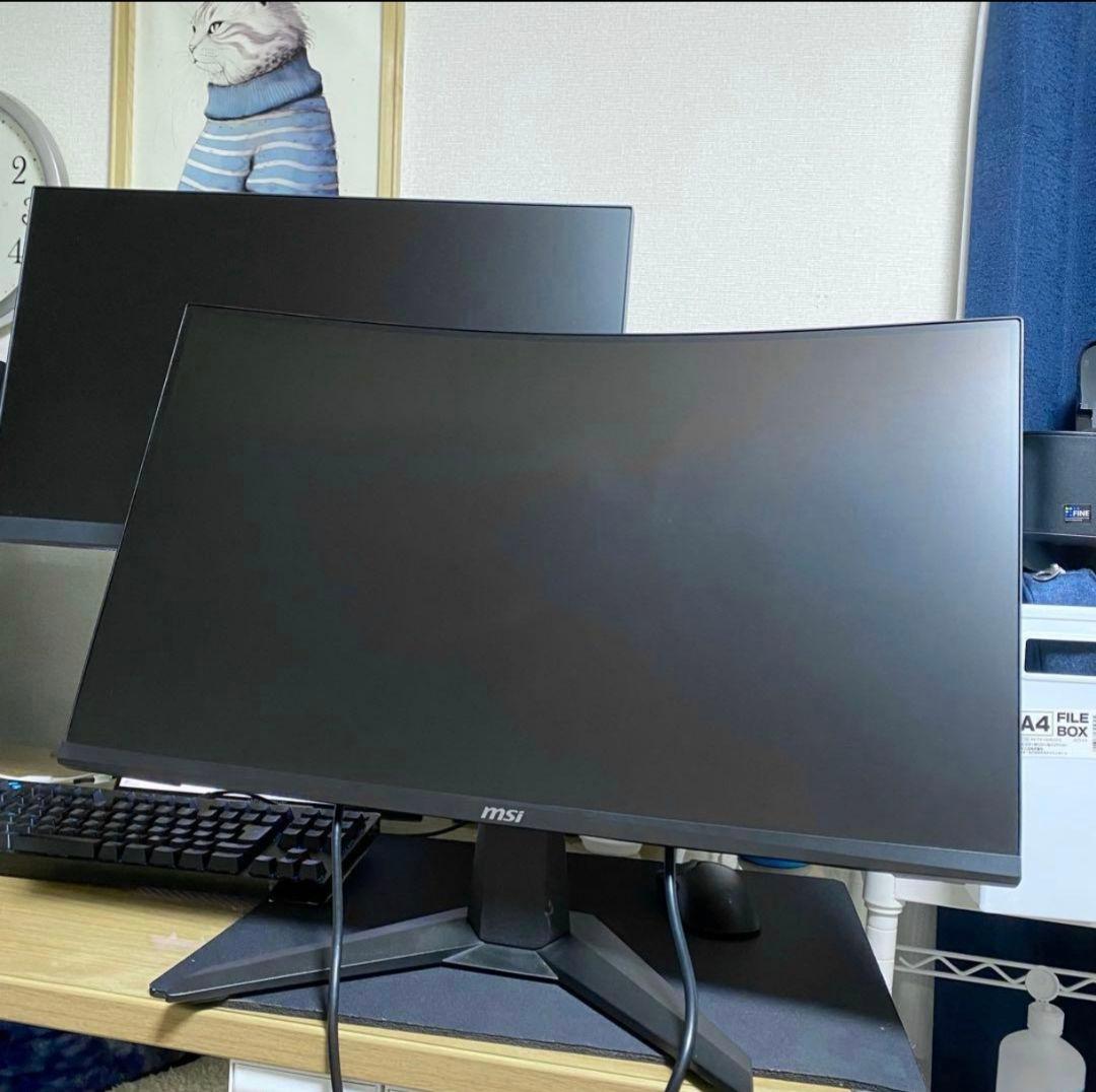 【2024年製】MSI 27インチ曲面ゲーミングモニターMAG 27C6F美品
