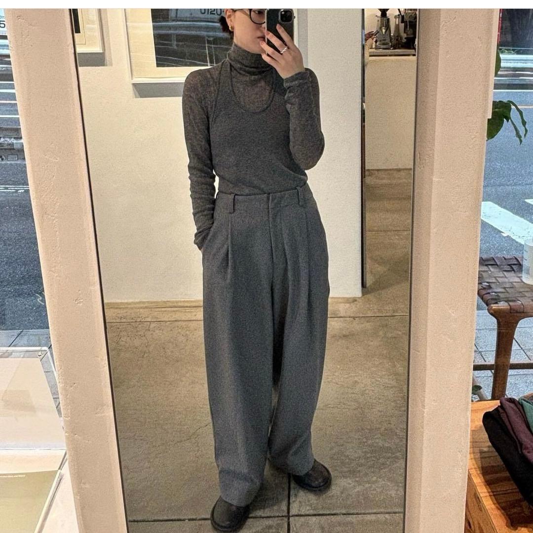 TODAYFUL ウールペインターパンツ36 グレー