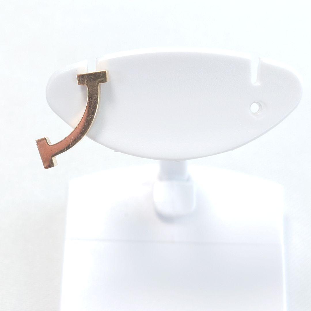 ティファニー K18YG Tスマイル ピアス 片耳用6614