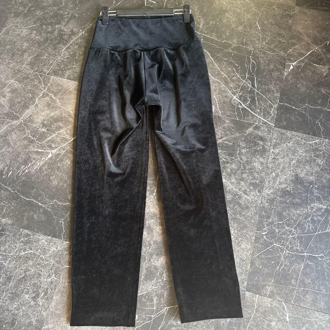 DAISY LIN ブラック ベロアパンツ黒 38