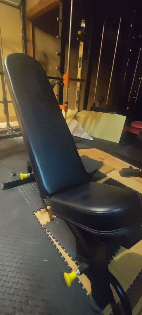 ノーブランドアジャスタブルベンチ 黒 調整可能 業務用